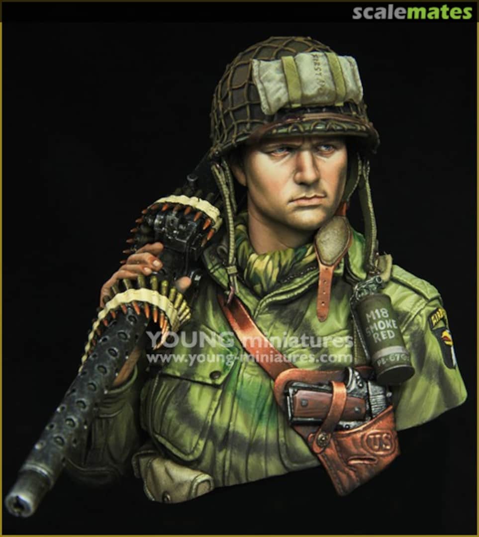 Boxart WW2 US AIRBORNE with M1919 YM1873 Young Miniatures