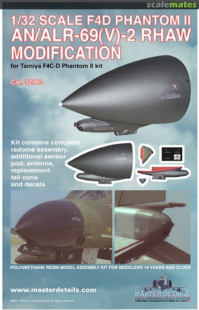 Boxart F4D Phantom II AN/ALR-69(V)-2 RHAW 32003 Master Details Boxart F4D Phantom II AN/ALR-69(V)-2 RHAW 32003 Master Details