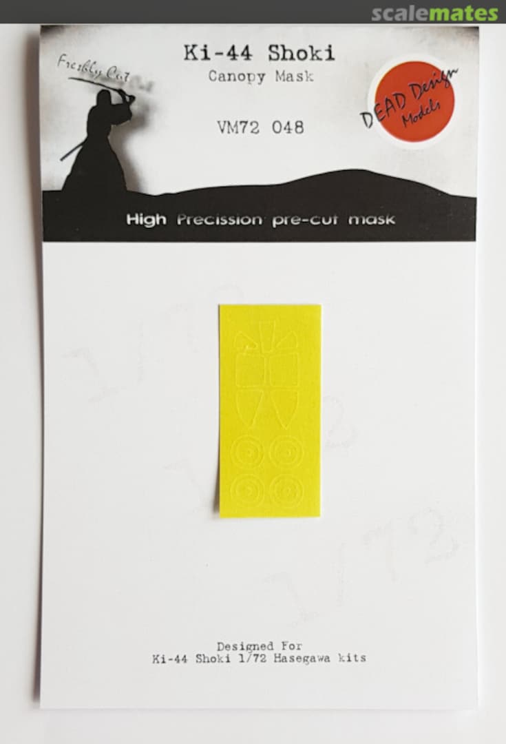 Boxart Nakajima Ki-44 Shoki canopy paint frame mask VM72048 DEAD Design Models Boxart Nakajima Ki-44 Shoki canopy paint frame mask VM72048 DEAD Design Models