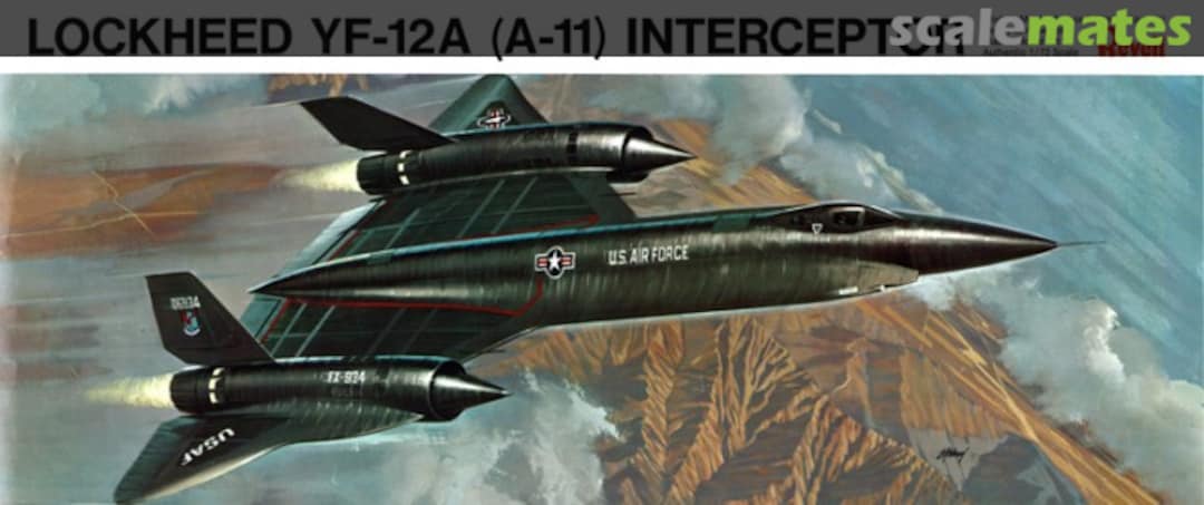 Boxart Lockheed YF-12A (A-11) Interceptor H-206 Revell Boxart Lockheed YF-12A (A-11) Interceptor H-206 Revell