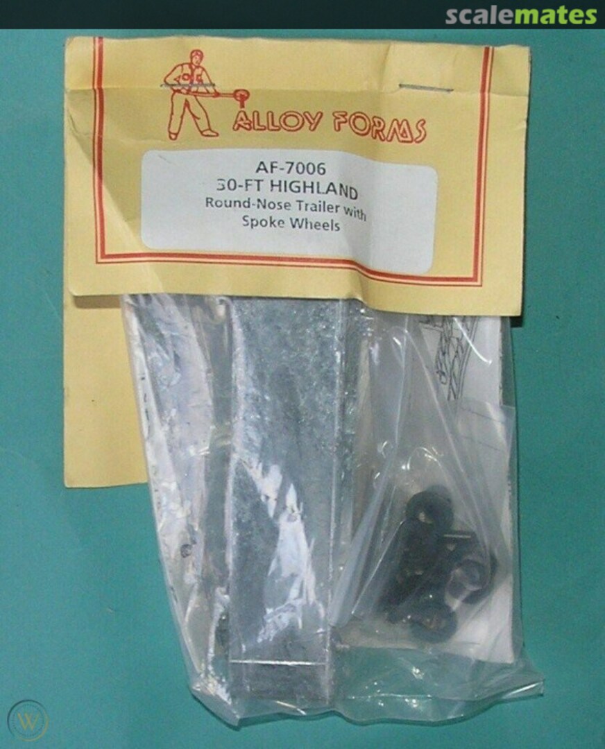 Boxart 30' Highland Round Nose Trailer With Spoke Wheels AF-7006 Alloy Forms