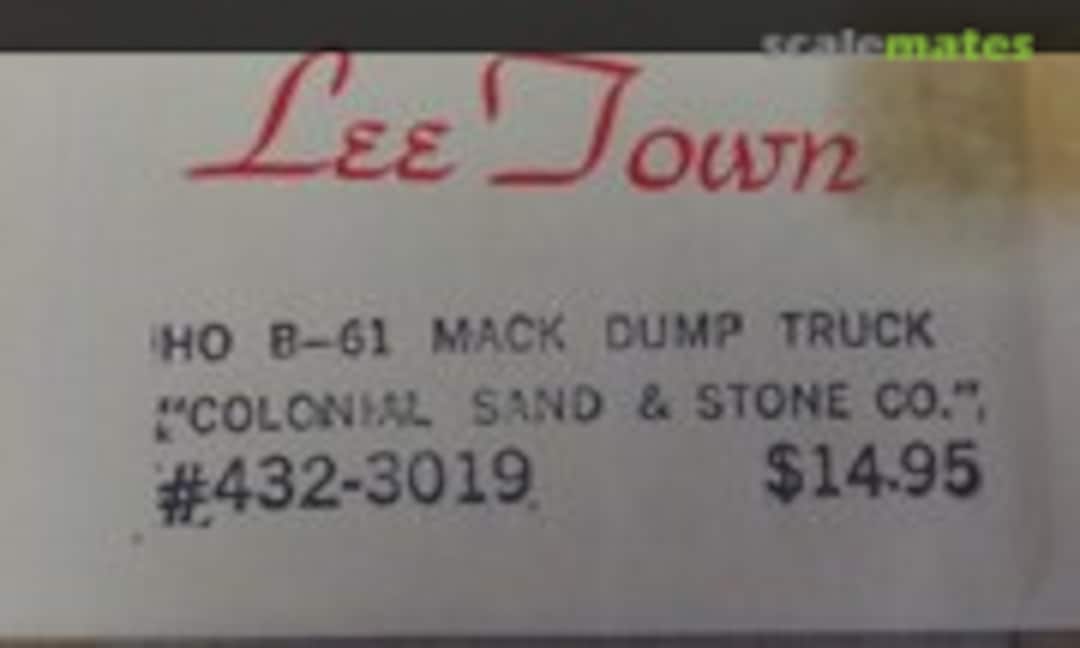 1:87 B-61 MACK DUMP TRUCK (Lee Town 432-3019)