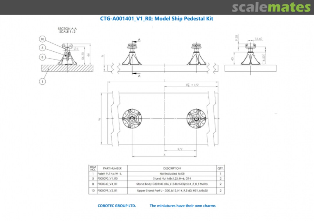 Contents Ship Model Stand Kit for Submarine Type IX C/40 CTG-A001401_V1_R0 COBOTEC GROUP LTD. Contents Ship Model Stand Kit for Submarine Type IX C/40 CTG-A001401_V1_R0 COBOTEC GROUP LTD.