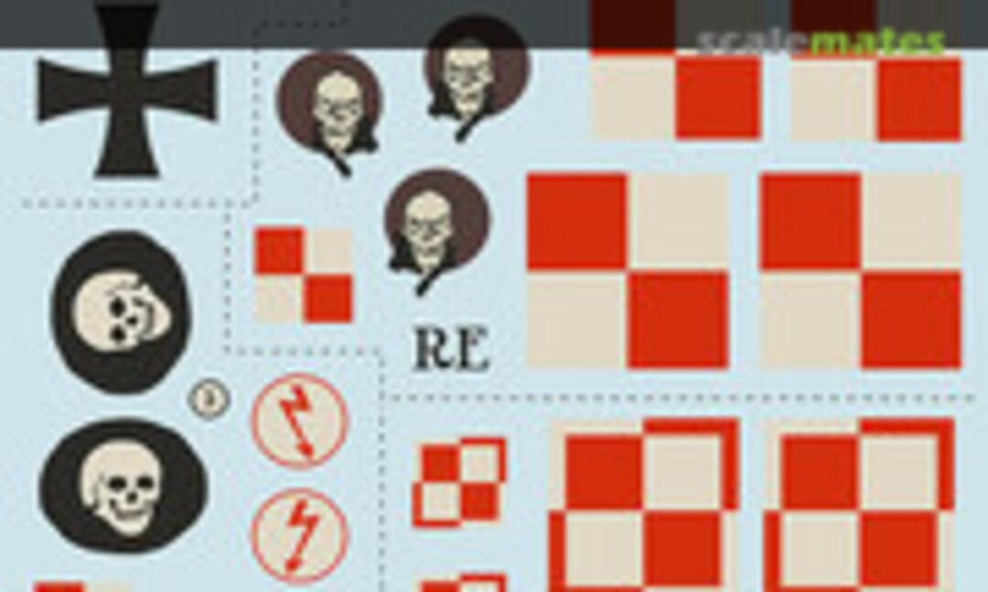 1:48 Decal For Adams Head On The Wings Of The Great War Part 1 (Print Scale 48-250) 48-250