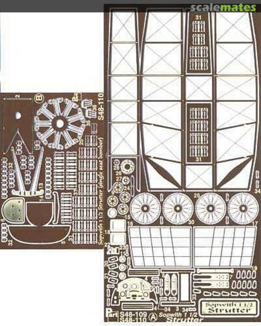 Boxart Sopwith 1 1/2 Strutter (single seat bomber) S48-110 Part
