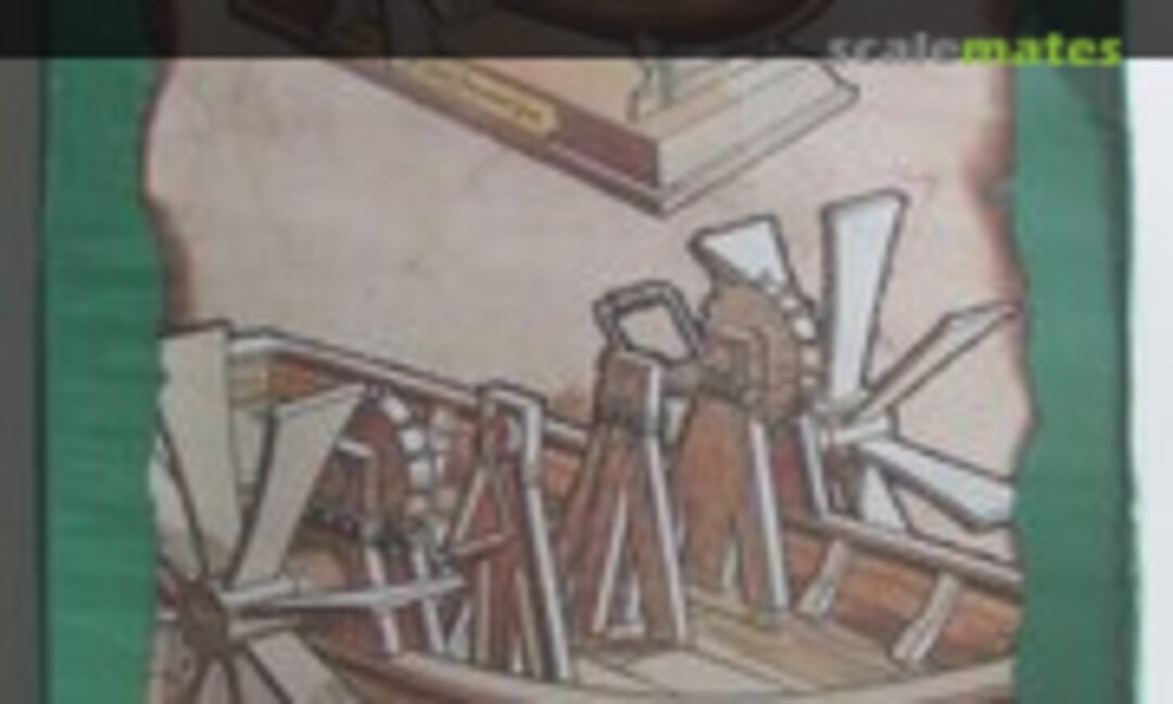 1:12 Leonardo Da Vinci’s Self-Propelled Boat (AMT L102) L102