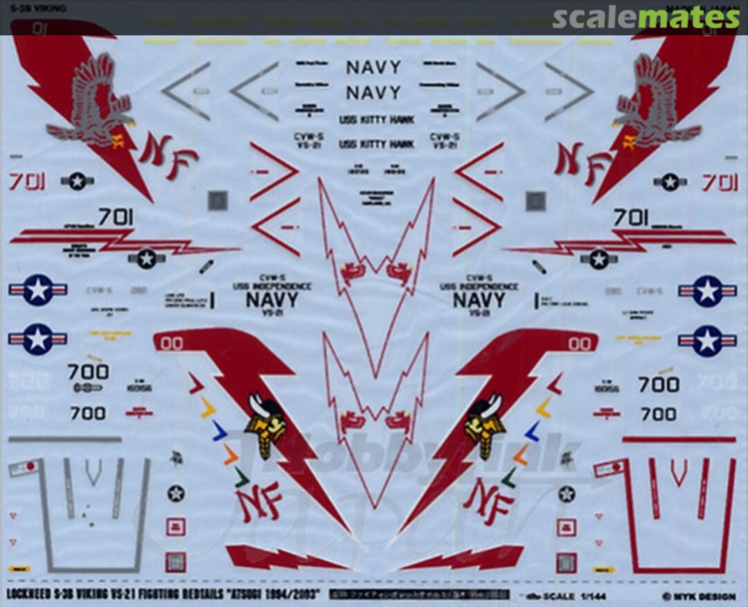 Boxart S-3B Fighting Red Tails Atsugi Base 06264 MYK Design