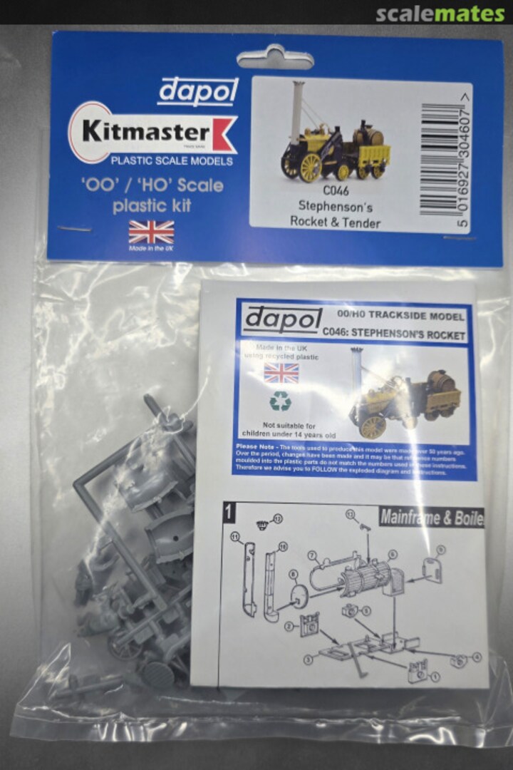 Boxart Stephenson's Rocket & Tender CO46 Dapol Boxart Stephenson's Rocket & Tender CO46 Dapol