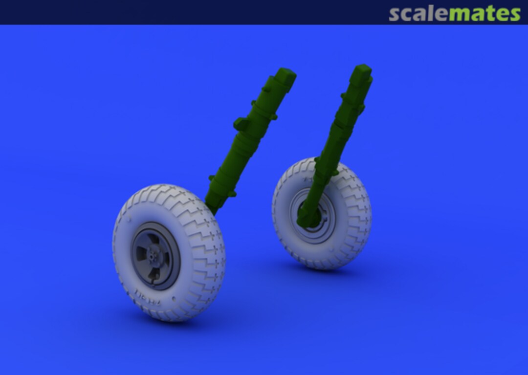 Boxart Spitfire wheels - 4 spoke with pattern 648118 Eduard Boxart Spitfire wheels - 4 spoke with pattern 648118 Eduard