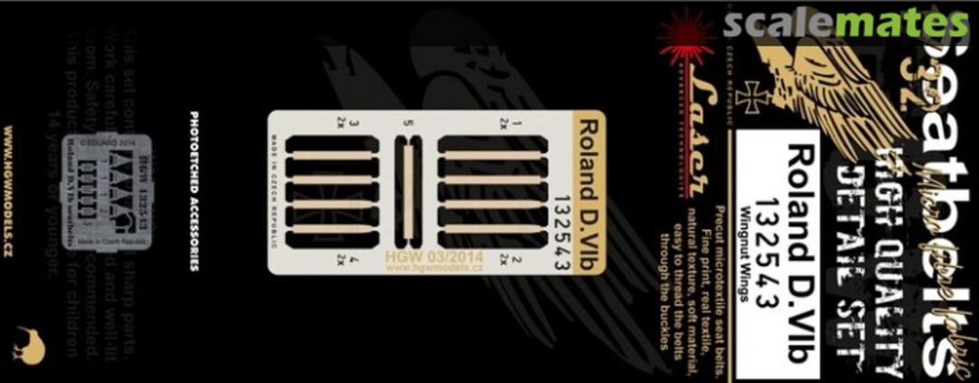 Boxart Roland D.VIb - Seatbelt Set 132543 HGW Models