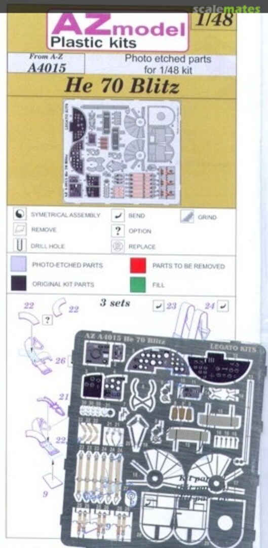 Boxart He 70 Blitz A4015 AZmodel Boxart He 70 Blitz A4015 AZmodel