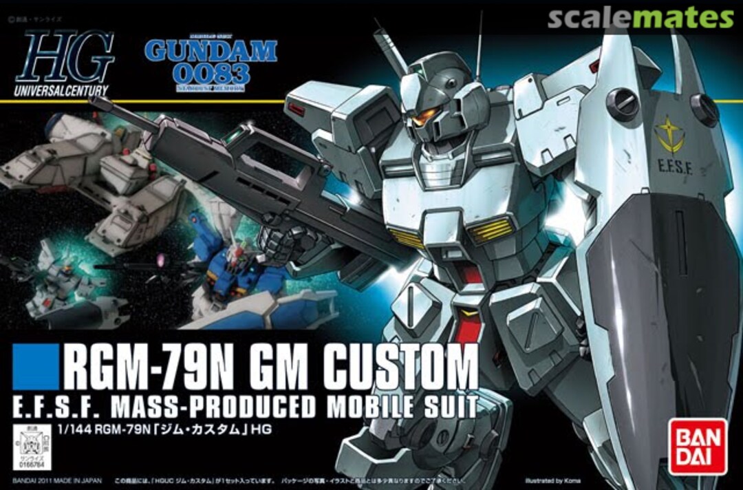 Boxart RGM-79N GM Custom 0166784 Bandai