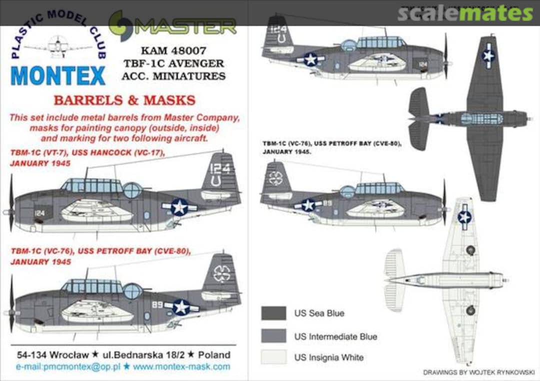 Boxart Grumman TBM-1C Avenger KAM48007 Montex Boxart Grumman TBM-1C Avenger KAM48007 Montex