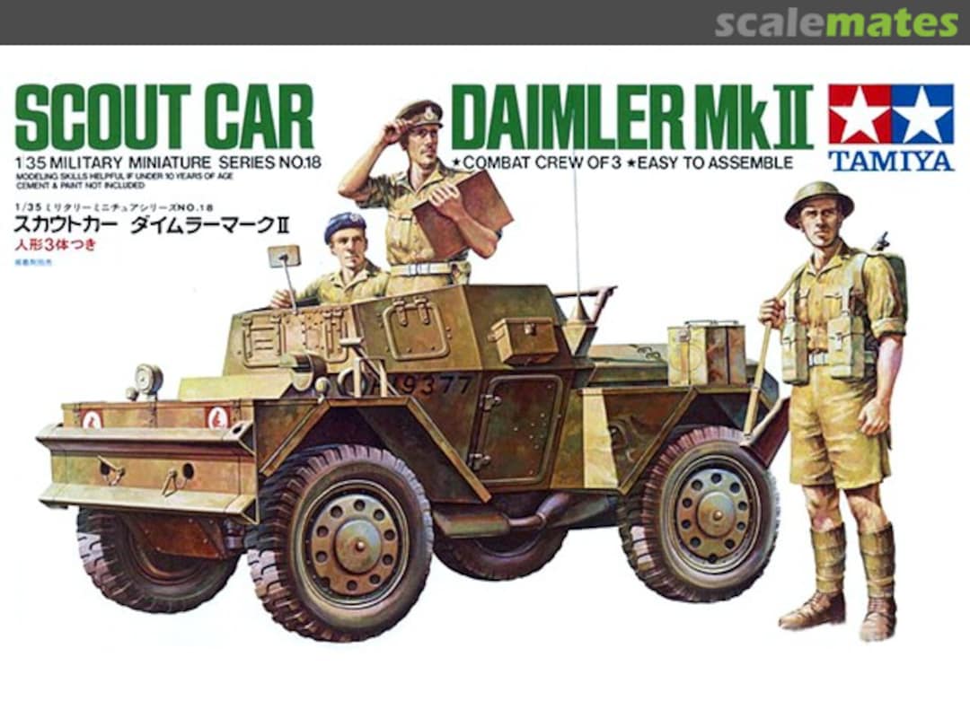 Boxart Scout Car Daimler Mk.II 35018 Tamiya Boxart Scout Car Daimler Mk.II 35018 Tamiya