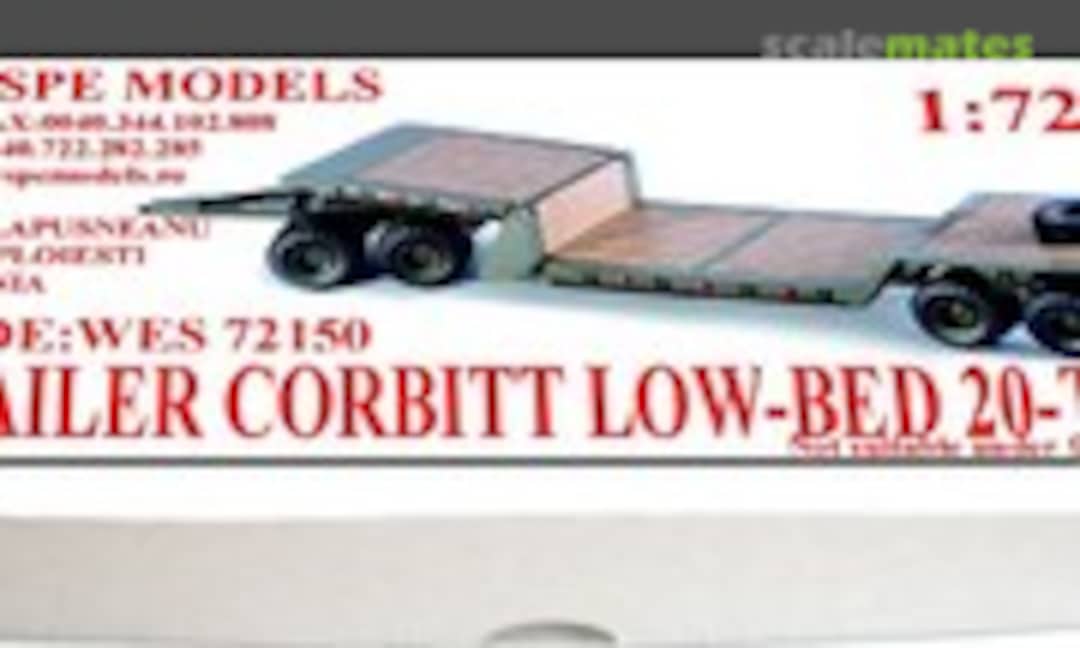 Trailer Corbitt Low-Bed 20Ton (Wespe Models WES 72150)