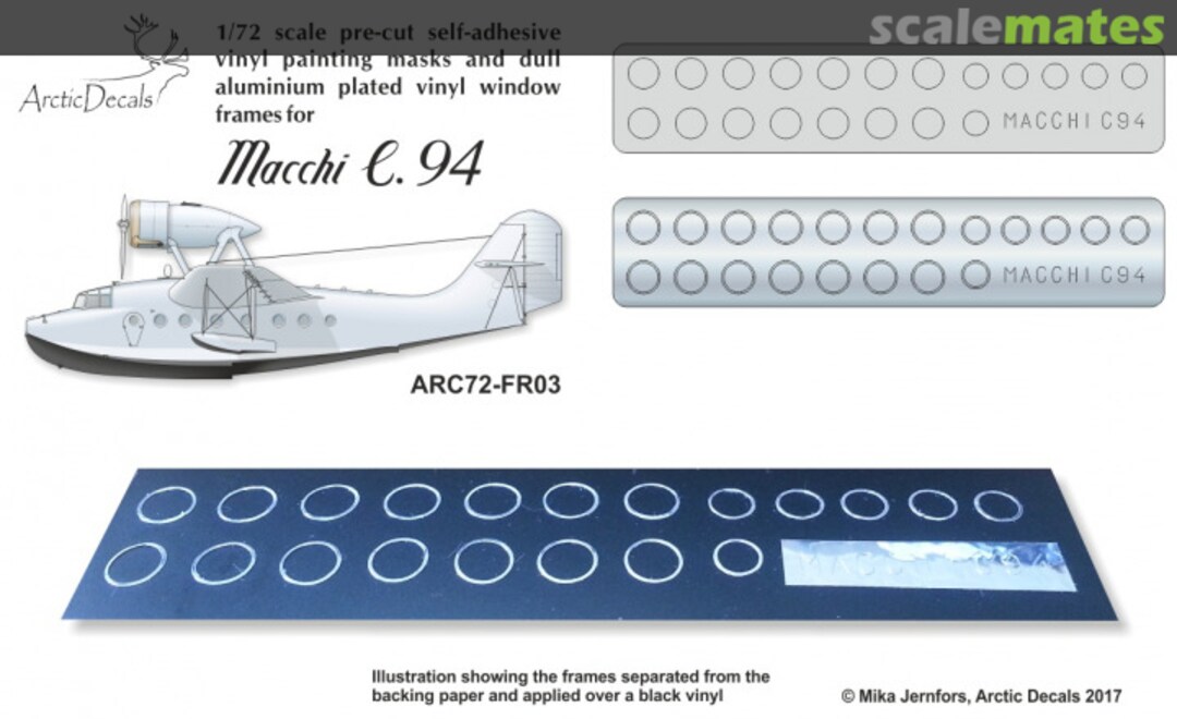 Contents Macchi C94 ARC72-FR03 Arctic Decals Contents Macchi C94 ARC72-FR03 Arctic Decals