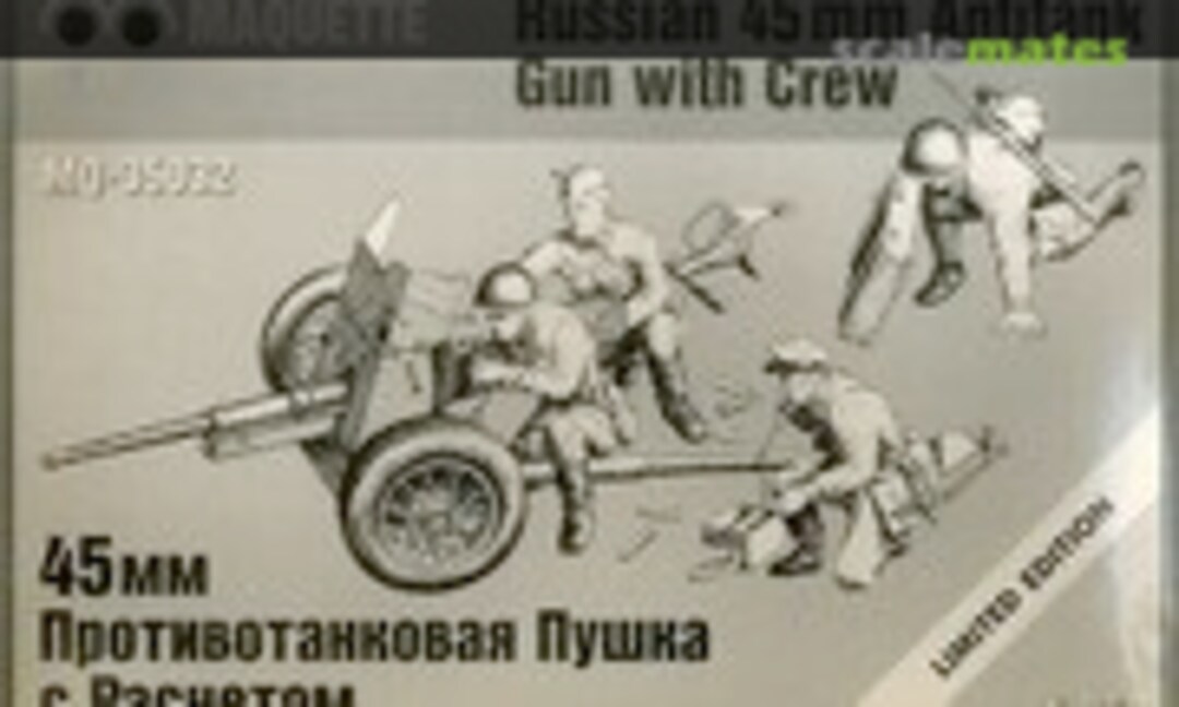 1:35 Russian 45mm Anti-tank Gun with Crew (Maquette MQ-35032.2) MQ-35032.2