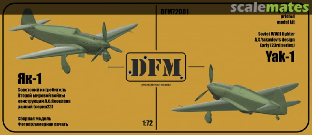 Boxart Yak-1 DFM72001 DogFighters Models Boxart Yak-1 DFM72001 DogFighters Models