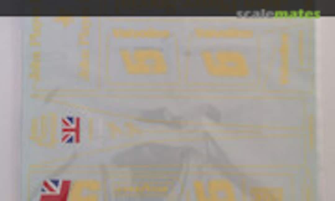 1:12 Lotus 78 Full Decal (MSM Creation MSMD107) MSMD107