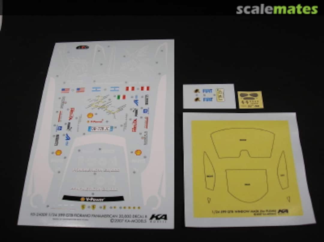 Boxart Ferrari 599 GTB Fiorano Pan-American Decal Set B KD-24009 KA Models