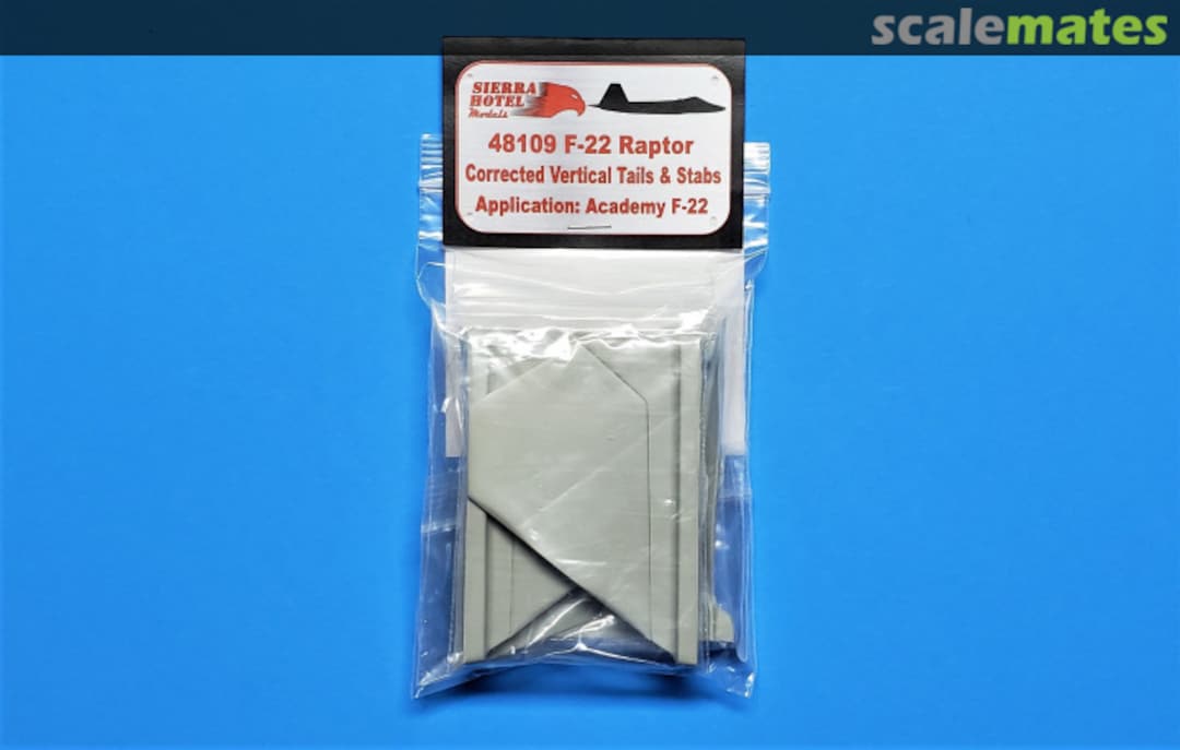 Boxart F-22 Raptor Corrected Vertical Tails & Stabs 48109 Sierra Hotel Models Boxart F-22 Raptor Corrected Vertical Tails & Stabs 48109 Sierra Hotel Models