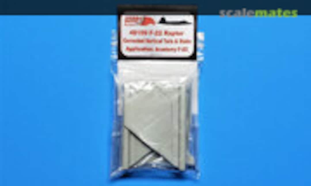 1:48 F-22 Raptor Corrected Vertical Tails & Stabs (Sierra Hotel Models 48109) 48109