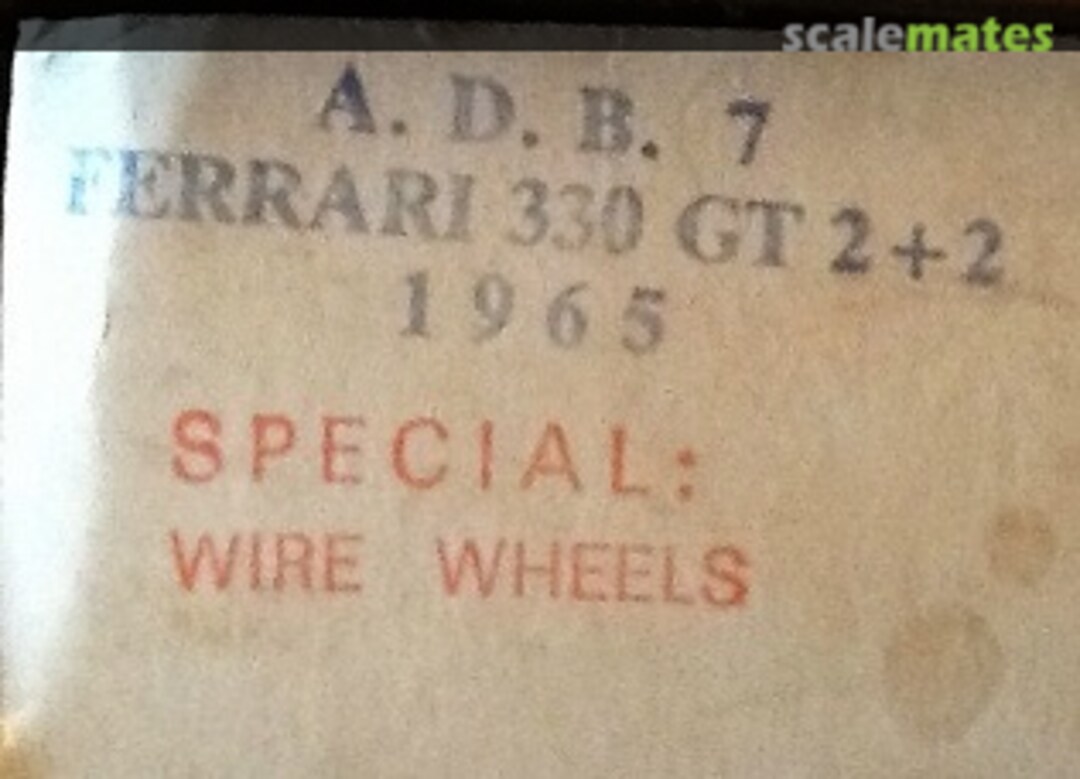 Boxart Ferrari 330 GT 2+2 7A A.D.B.