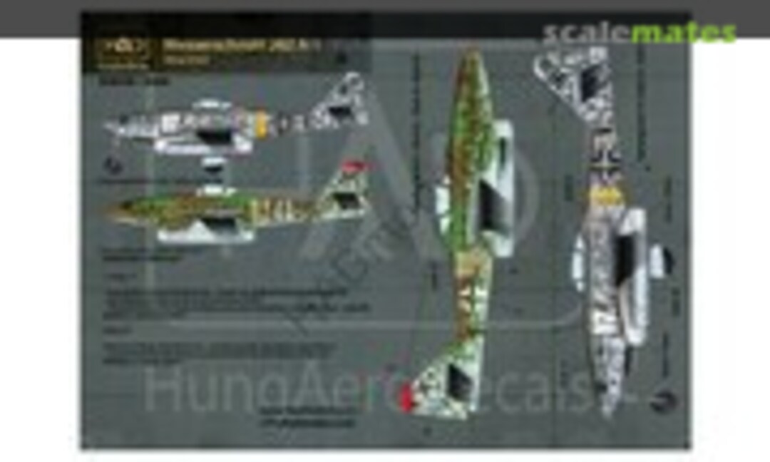 1:72 Messerschmitt Me 262 A-1 (HungAeroDecals 72105) 72105
