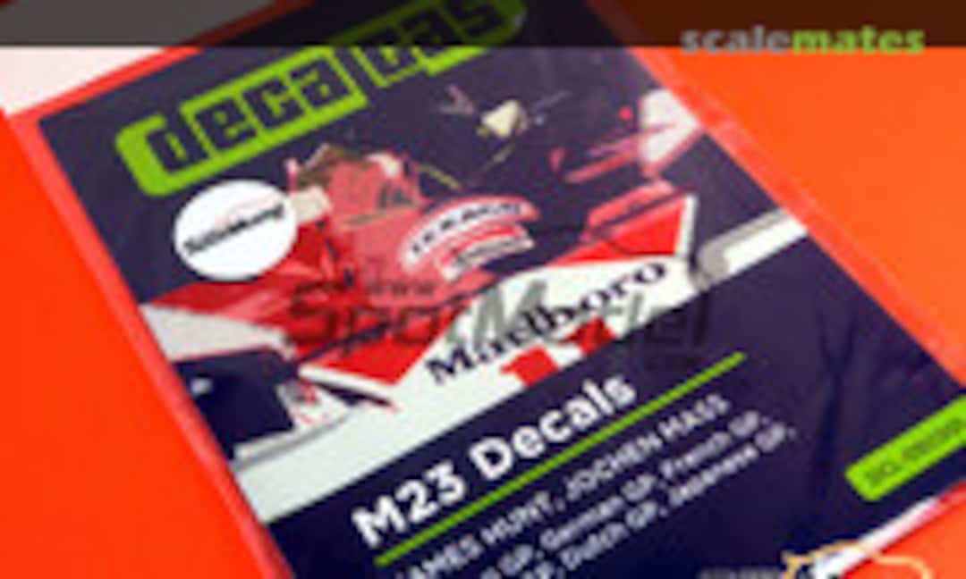 1:20 McLaren M23 decals (Decalcas DCL-DEC001) DCL-DEC001