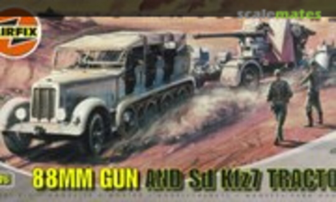 1:76 88mm Gun &amp; Sd.Kfz. 7 Tractor (Airfix A02303)