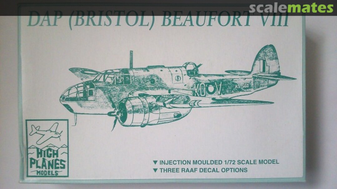 Boxart DAP (Bristol) BEAUFORT VIII 72004 High Planes Models Boxart DAP (Bristol) BEAUFORT VIII 72004 High Planes Models