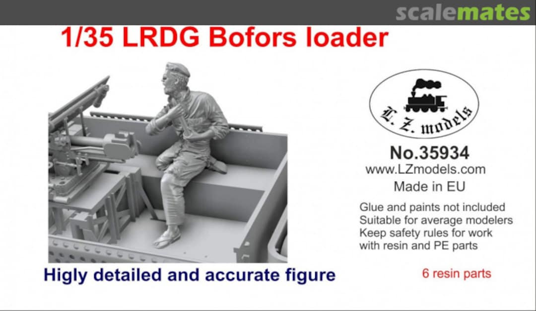 Boxart LRDG Bofors Loader 35934 L.Z. Models Boxart LRDG Bofors Loader 35934 L.Z. Models