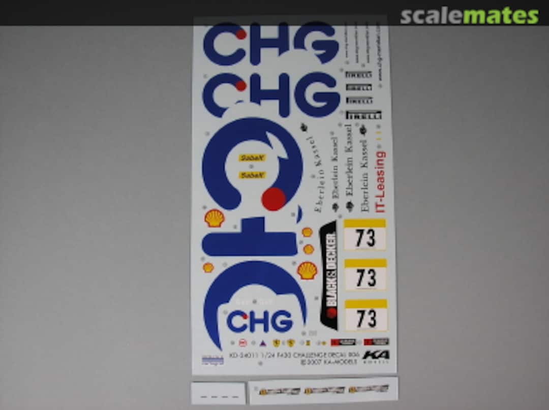 Boxart Ferrari F430 Challenge Decal #06 KD-24011 KA Models Boxart Ferrari F430 Challenge Decal #06 KD-24011 KA Models