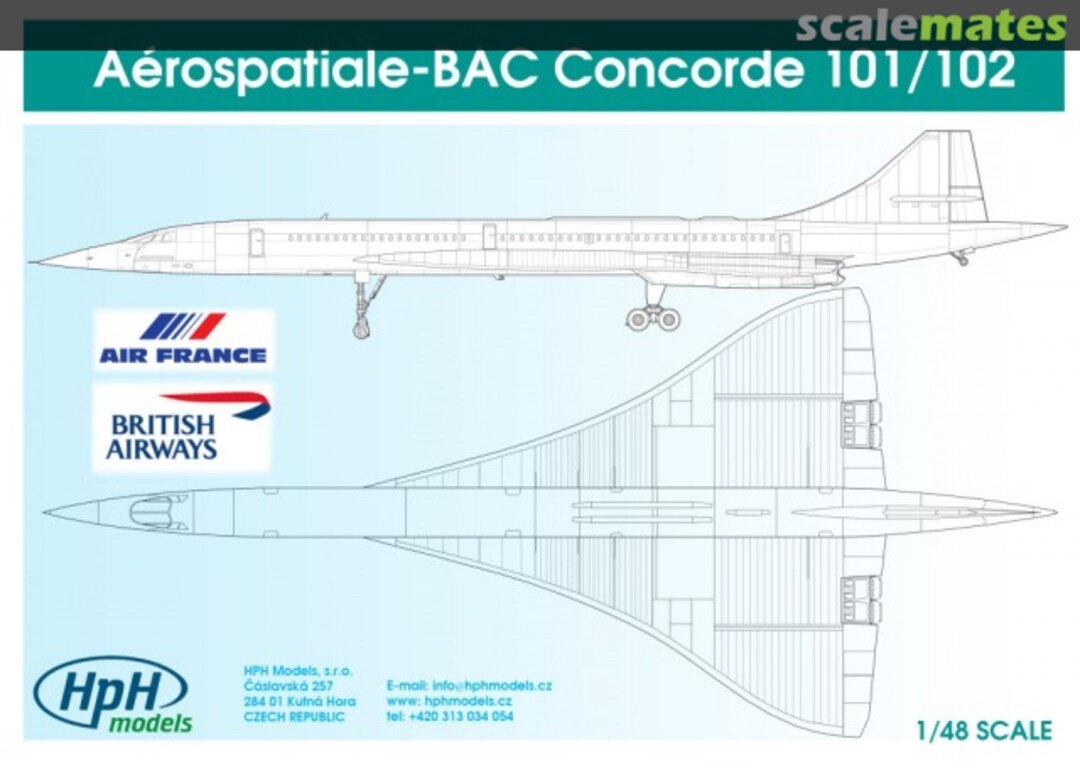 Boxart BAC Concorde 48038L HpH models Boxart BAC Concorde 48038L HpH models