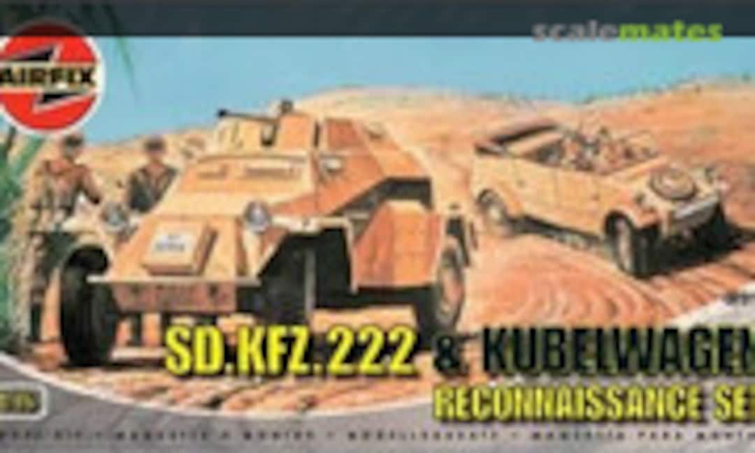 1:76 Sd.Kfz. 222 &amp; Kübelwagen (Airfix A02312)