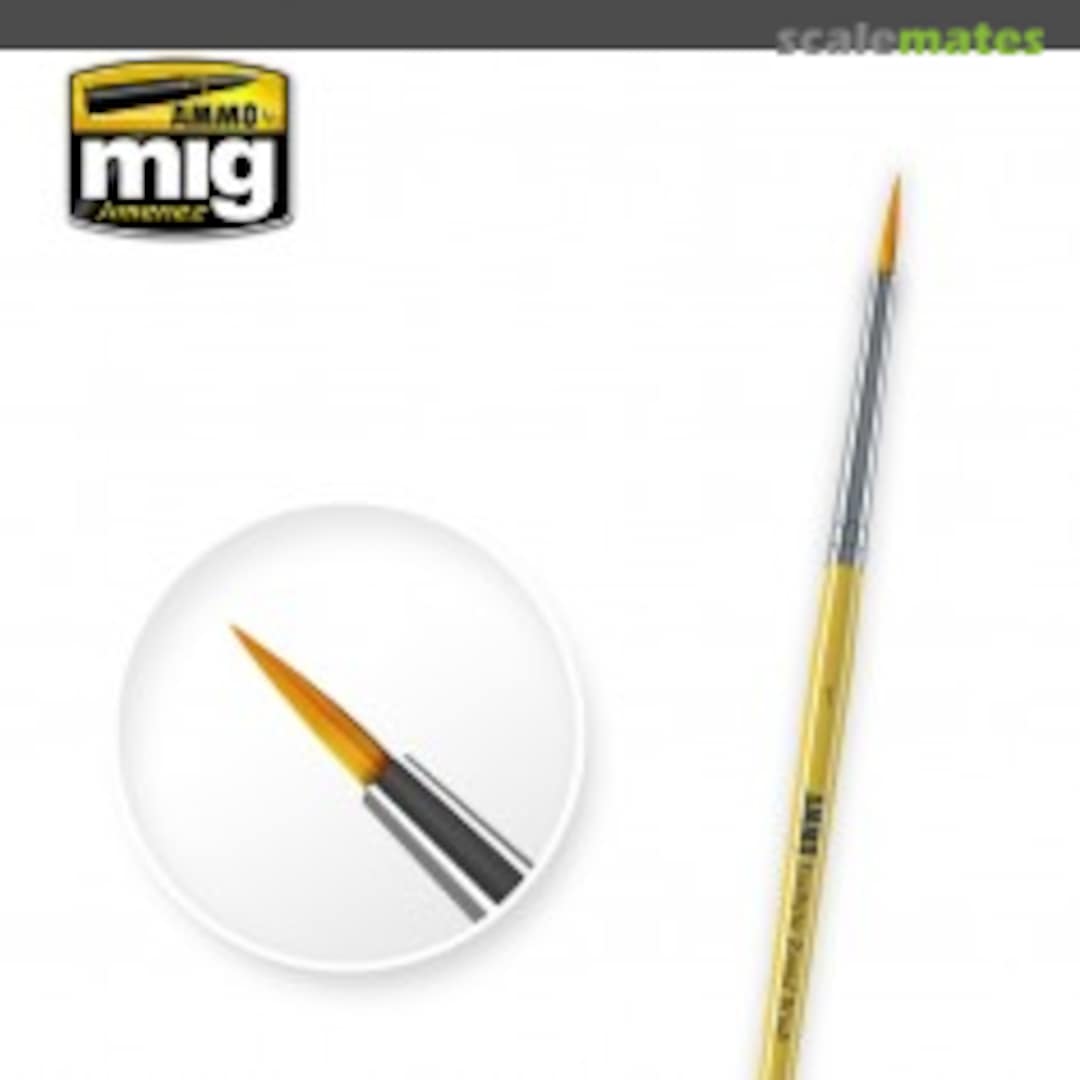 Boxart Synthetic Brushes - Round 1 A.MIG-8613 Ammo by Mig Jimenez Boxart Synthetic Brushes - Round 1 A.MIG-8613 Ammo by Mig Jimenez