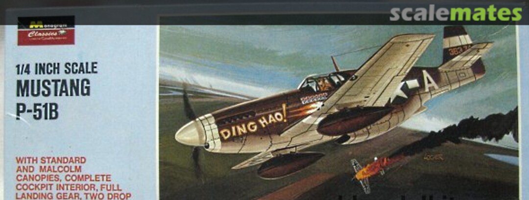 Boxart Mustang P-51B 85-1036 Monogram Boxart Mustang P-51B 85-1036 Monogram