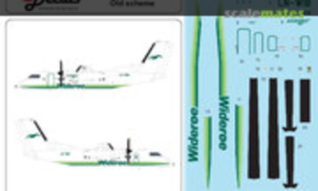 1:72 Widerøe DHC-8-100 old cs (Lima November Decals ln72-541) ln72-541