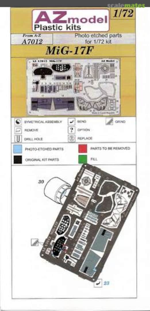 Boxart MiG-17F Fresco-C A7012 AZmodel Boxart MiG-17F Fresco-C A7012 AZmodel