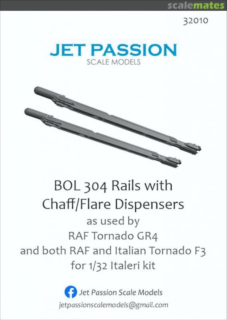 Boxart BOL 304 Rails with Chaff/Flare Dispensers 32010 Jet Passion Boxart BOL 304 Rails with Chaff/Flare Dispensers 32010 Jet Passion