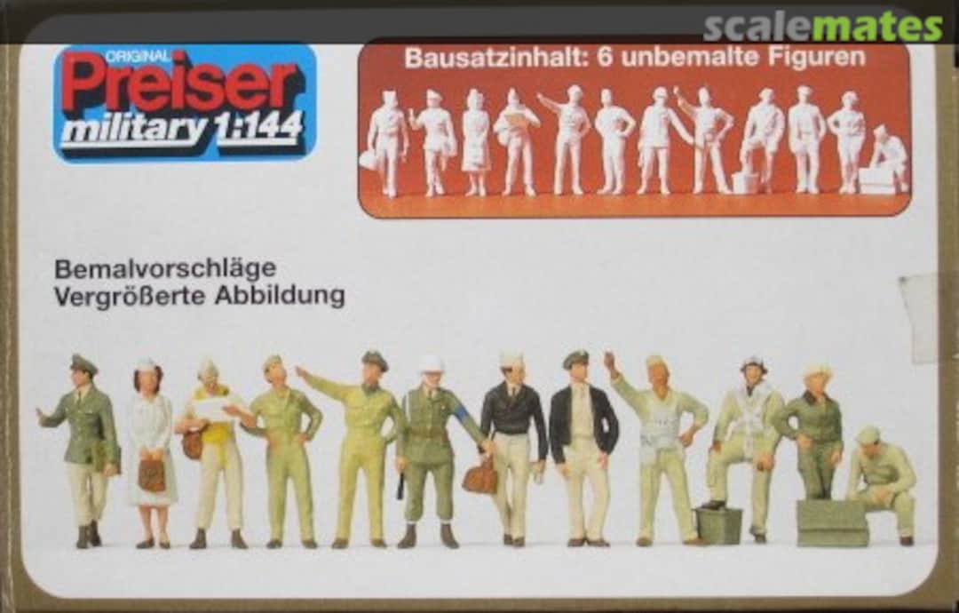 Boxart Piloten, Bodenpersonal US Army Air Force 77101 Preiser Boxart Piloten, Bodenpersonal US Army Air Force 77101 Preiser