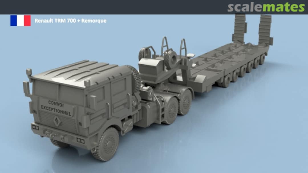 Boxart Renault TRM 700 and trailer - 3D printing (2 pcs) 3D400450 L'Arsenal