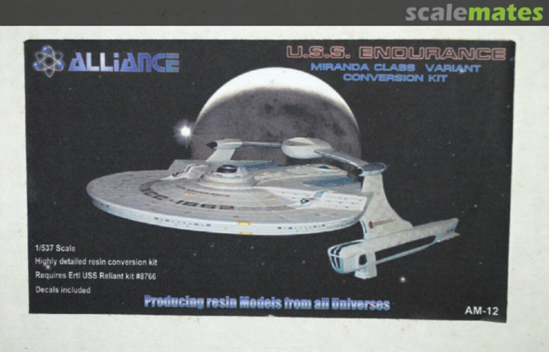 Boxart Endurance Conversion Kit AM-12 Alliance Boxart Endurance Conversion Kit AM-12 Alliance