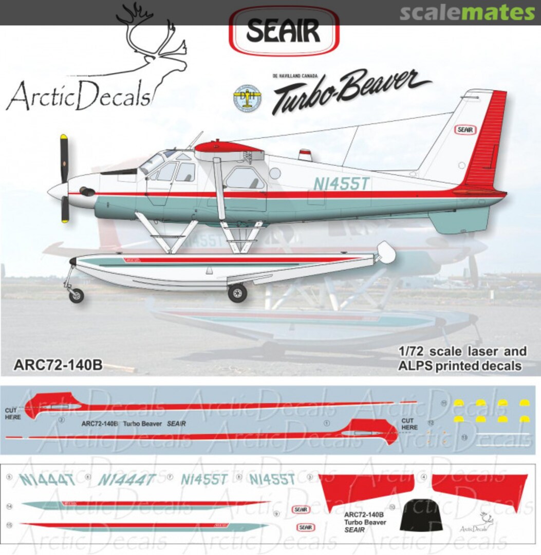 Boxart DHC-2 Turbo Beaver SEAIR ARC72-140B Arctic Decals Boxart DHC-2 Turbo Beaver SEAIR ARC72-140B Arctic Decals