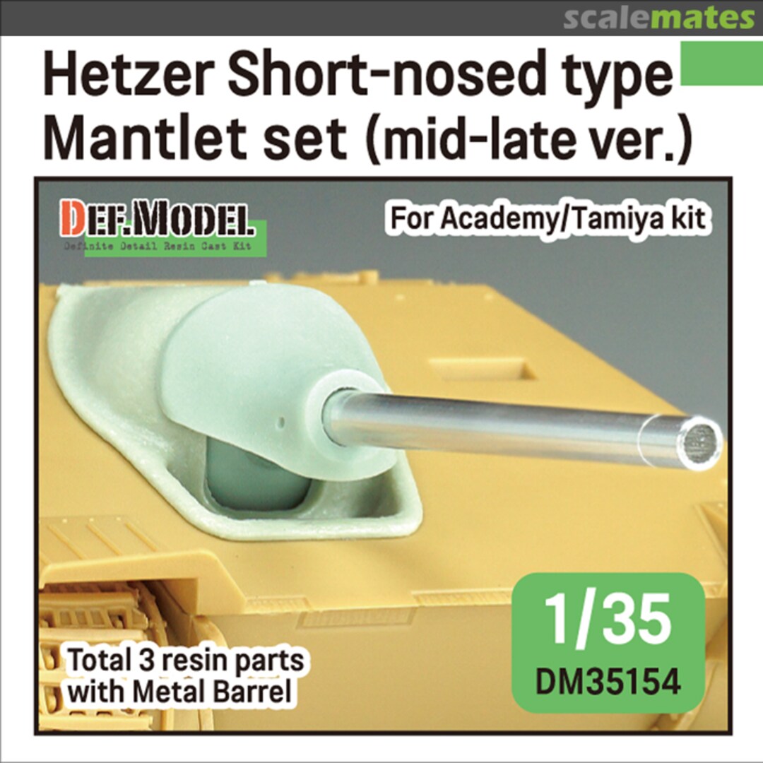 Boxart Hetzer Short-nosed type Mantlet set mid-late ver. DM35154 Def.Model Boxart Hetzer Short-nosed type Mantlet set mid-late ver. DM35154 Def.Model