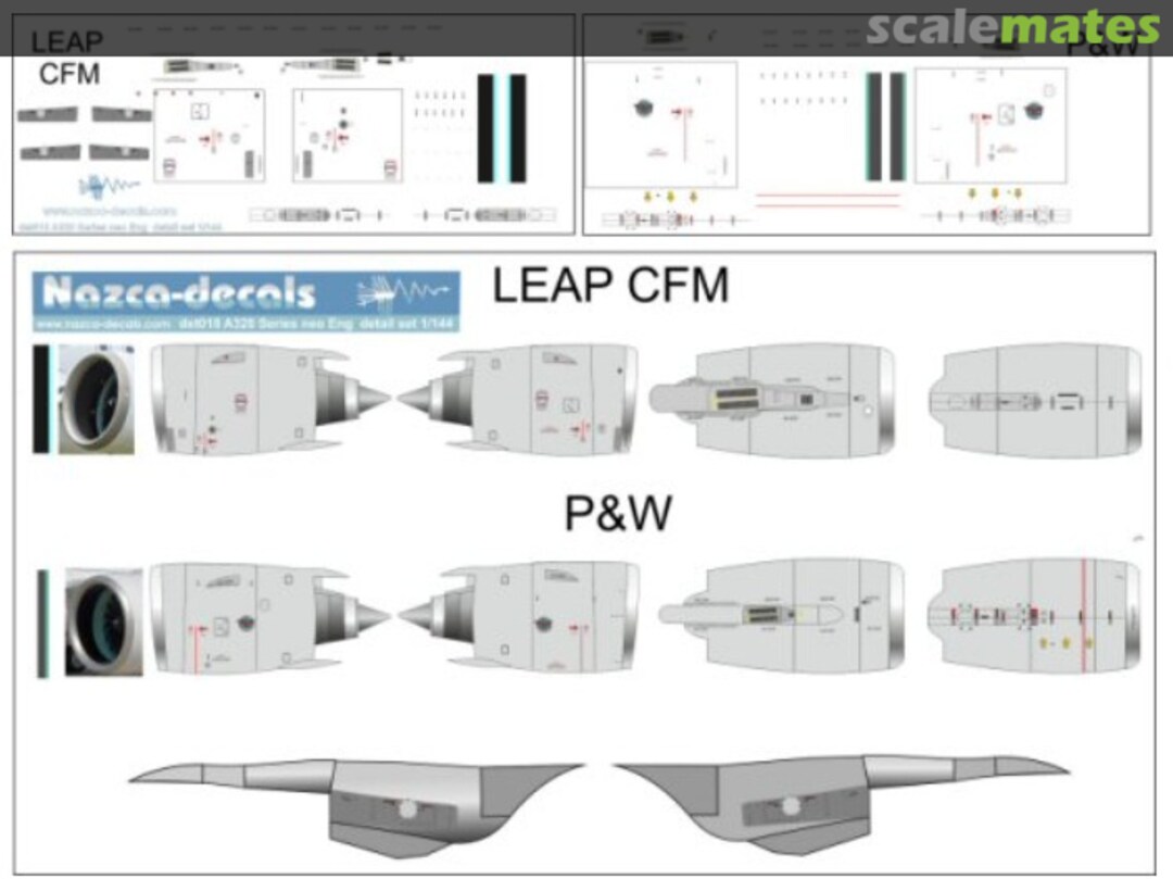 Boxart A320 Neo Engine det018 Nazca decals