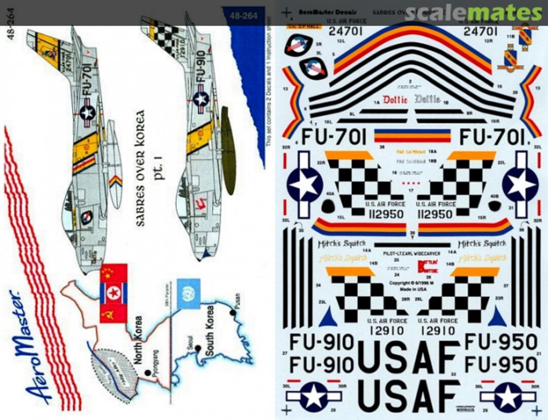 Boxart Sabres Over Korea Pt. I 48-264 AeroMaster Boxart Sabres Over Korea Pt. I 48-264 AeroMaster