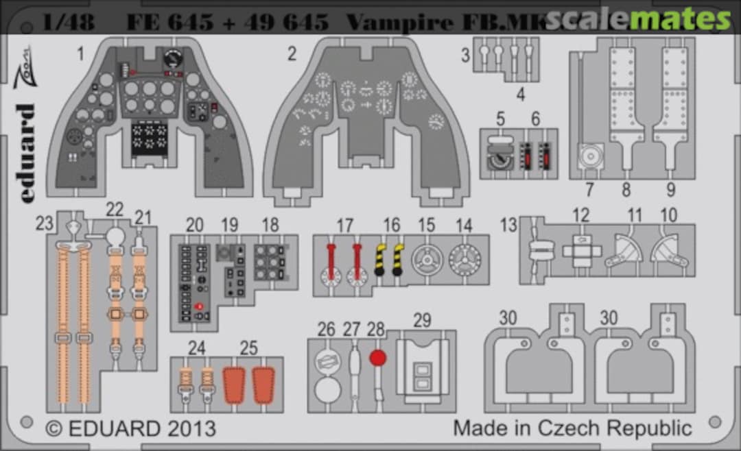 Boxart Vampire FB. Mk.5/ FB. Mk.9 49645 Eduard Boxart Vampire FB. Mk.5/ FB. Mk.9 49645 Eduard