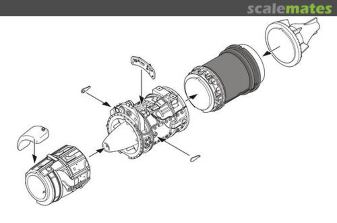 Boxart BMW 003E WW II German jet engine 5080 CMK Boxart BMW 003E WW II German jet engine 5080 CMK
