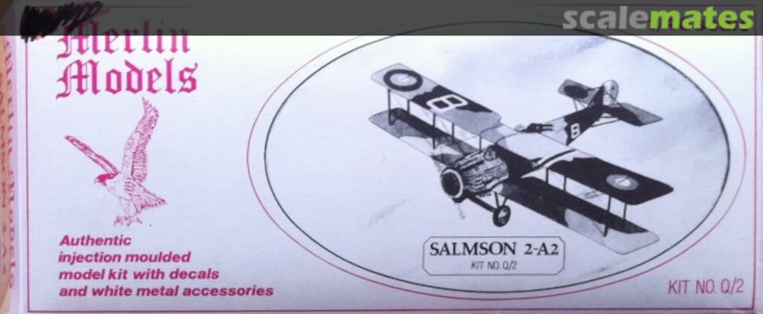 Boxart Salmson 2-A2 Q/2 Merlin Models Boxart Salmson 2-A2 Q/2 Merlin Models